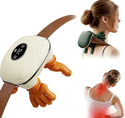 The Shoulder Hugger 3000: Your Portable Spa Buddy That Knows How to Knead Out Your Life's Regrets with a Warm Embrace!