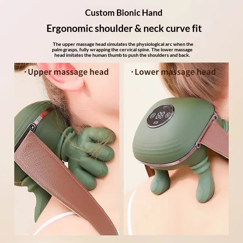 The Shoulder Hugger 3000: Your Portable Spa Buddy That Knows How to Knead Out Your Life's Regrets with a Warm Embrace!