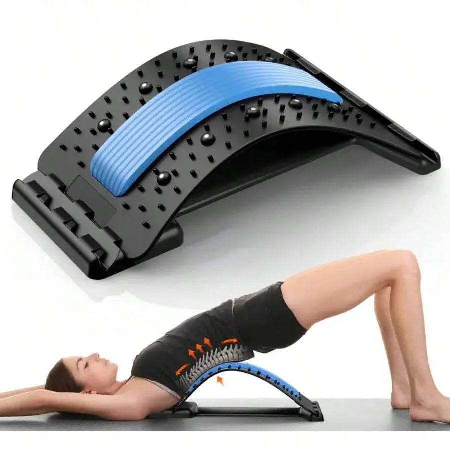 Back Stretcher for Back Pain Relief, Multi-Level Back Board, Lower and Upper Back Support for Herniated Disc
