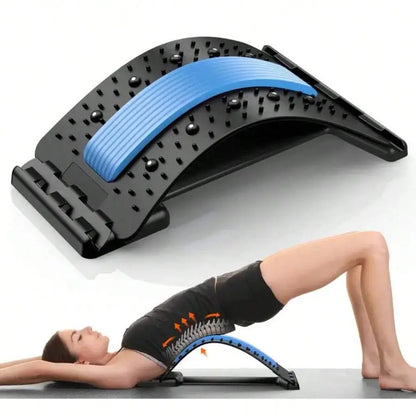 Back Stretcher for Back Pain Relief, Multi-Level Back Board, Lower and Upper Back Support for Herniated Disc