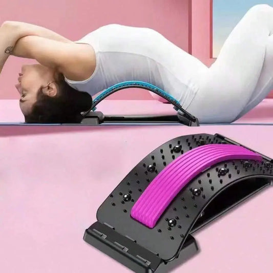 Back Stretcher for Back Pain Relief, Multi-Level Back Board, Lower and Upper Back Support for Herniated Disc