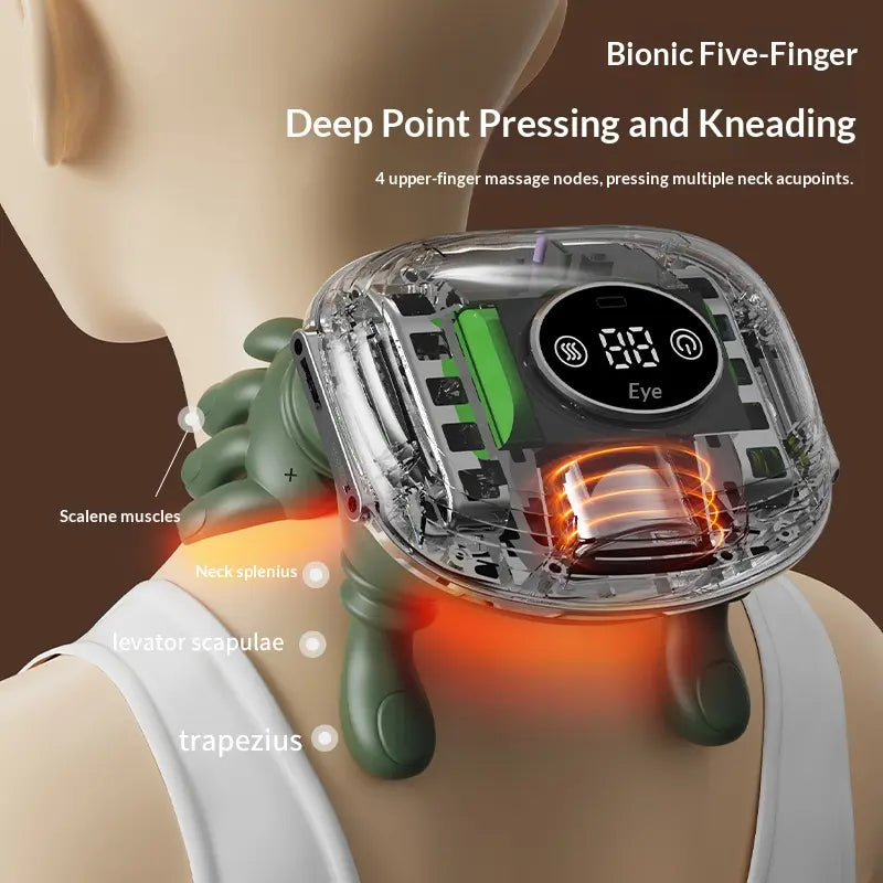 The Shoulder Hugger 3000: Your Portable Spa Buddy That Knows How to Knead Out Your Life's Regrets with a Warm Embrace!