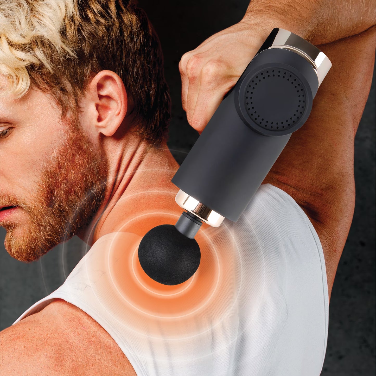 Power Pulse Deep Tissue Percussion Muscle Massager - Touch Control, 3 Modes, 99 Speeds & 10 Attachments