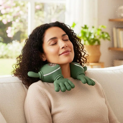 The Shoulder Hugger 3000: Your Portable Spa Buddy That Knows How to Knead Out Your Life's Regrets with a Warm Embrace!
