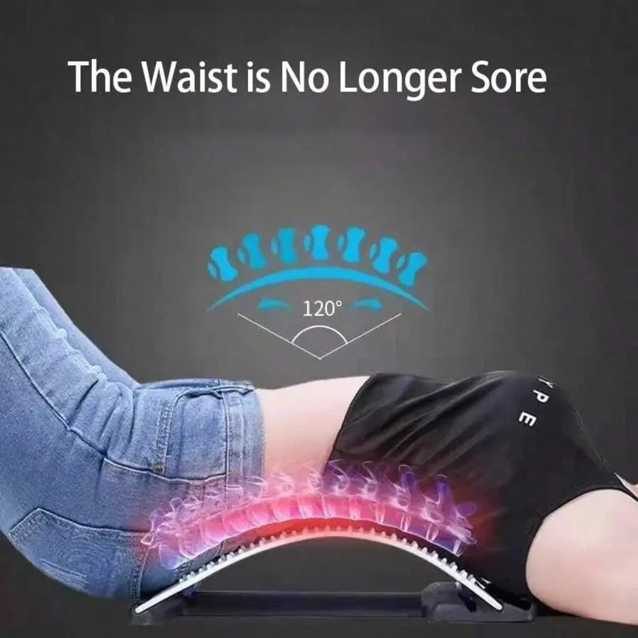 Back Stretcher for Back Pain Relief, Multi-Level Back Board, Lower and Upper Back Support for Herniated Disc