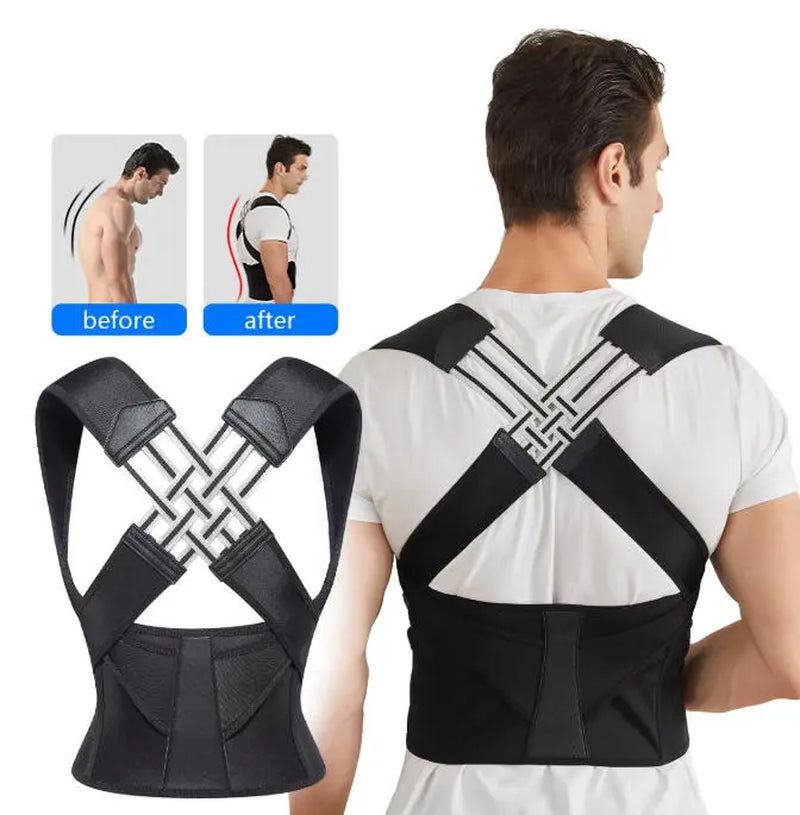 Posture Corrector for Women and Men, Adjustable Shoulder Posture Brace, Back Straightener Posture, Used for Middle Upper Spine